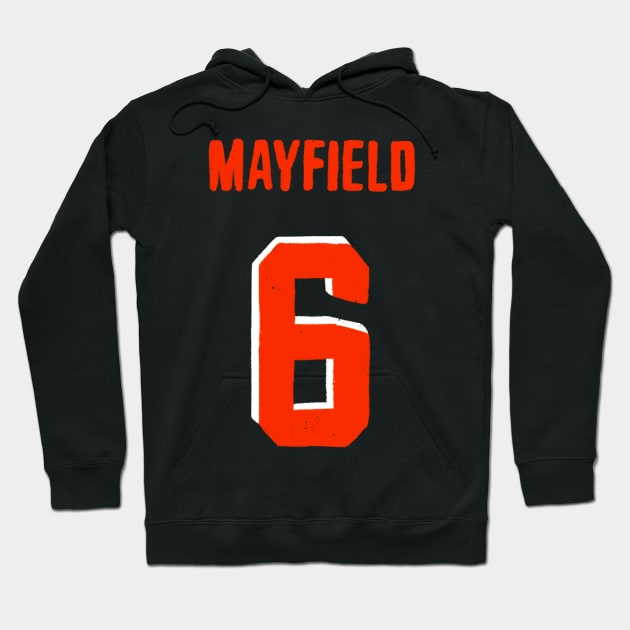 Mayfield Six Number Jersey Hoodie by Mavioso Pattern